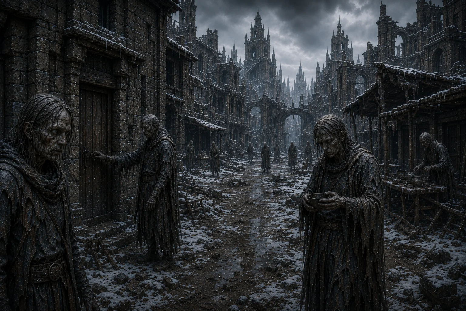 Киморы на улице мёртвого города