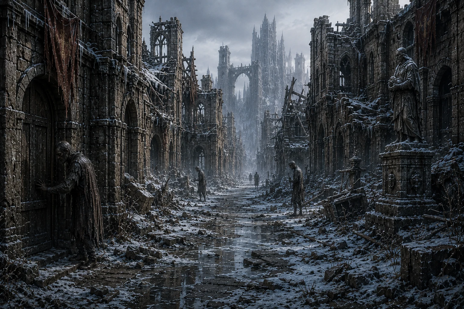 Киморы на улице мёртвого города